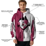 new mexico state aggies heartbeat graphic crimson hoodie best selling