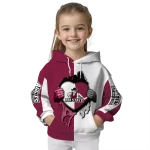 new mexico state aggies heartbeat graphic crimson hoodie best selling