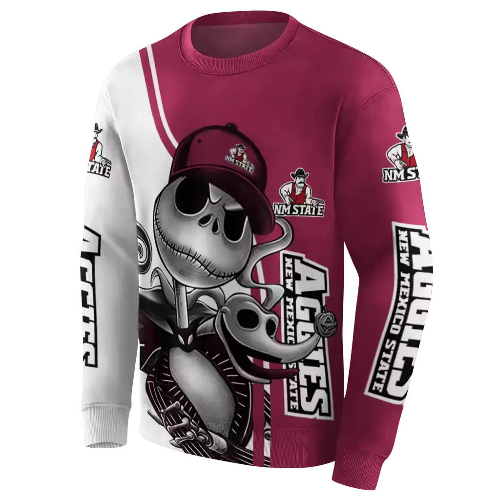 new mexico state aggies jack skellington crimson hoodie new arrival new mexico state aggies jack skellington crimson hoodie new arrival