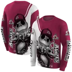 new mexico state aggies jack skellington crimson hoodie best selling