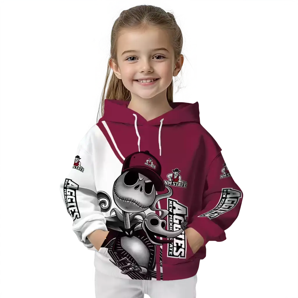 new mexico state aggies jack skellington crimson hoodie top rated new mexico state aggies jack skellington crimson hoodie top rated