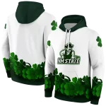 new mexico state aggies lucky motif white green hoodie best selling