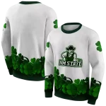 new mexico state aggies lucky motif white green hoodie best selling