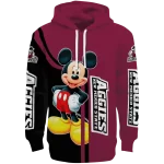 new mexico state aggies mickey mouse crimson black hoodie best selling