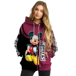 new mexico state aggies mickey mouse crimson black hoodie best selling