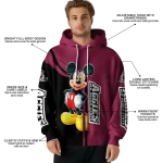 new mexico state aggies mickey mouse crimson black hoodie best selling