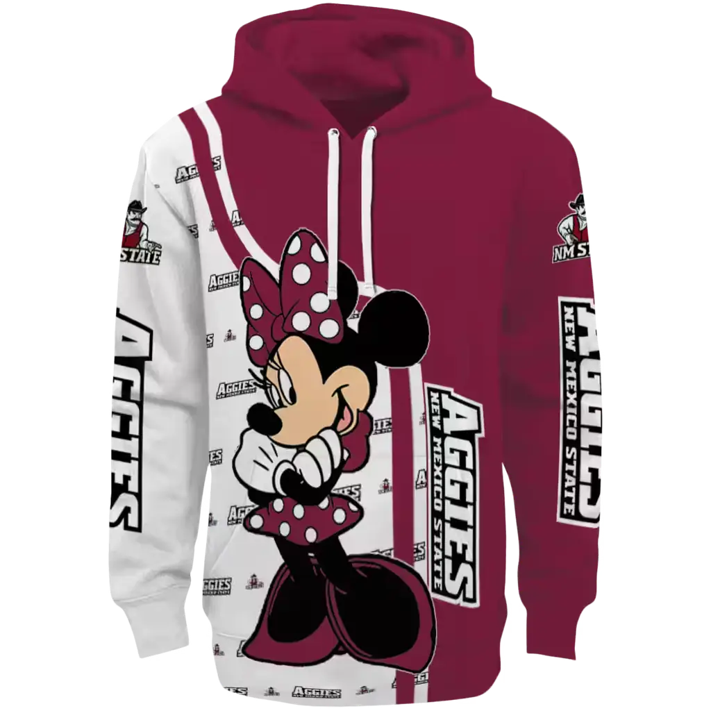 new mexico state aggies minnie mouse crimson hoodie best selling new mexico state aggies minnie mouse crimson hoodie best selling