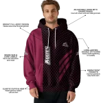 new mexico state aggies monogram pattern crimson hoodie best selling