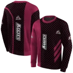 new mexico state aggies monogram pattern crimson hoodie best selling