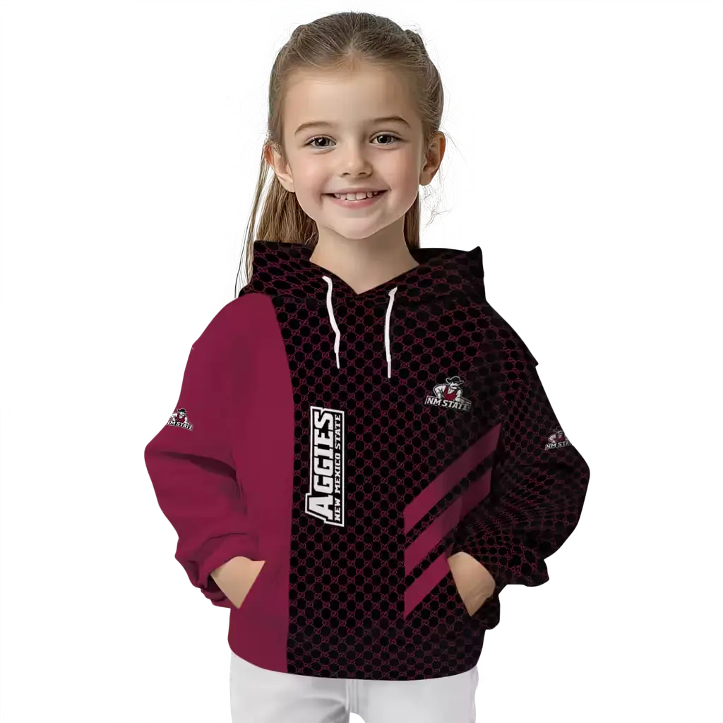 new mexico state aggies monogram pattern crimson hoodie top rated new mexico state aggies monogram pattern crimson hoodie top rated
