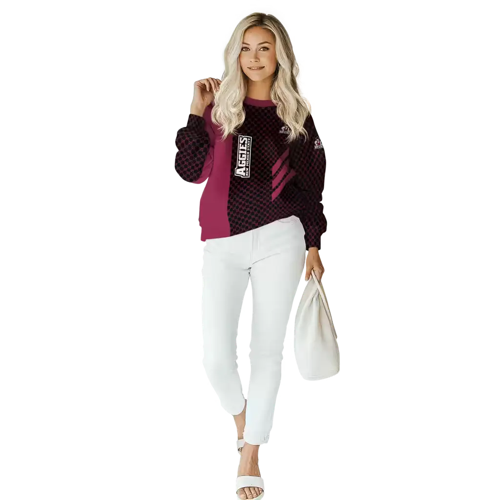new mexico state aggies monogram pattern crimson hoodie trendy new mexico state aggies monogram pattern crimson hoodie trendy