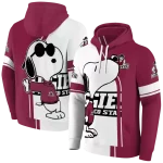 new mexico state aggies playful snoopy crimson hoodie best selling