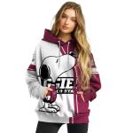 new mexico state aggies playful snoopy crimson hoodie best selling