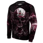 new mexico state aggies skull artwork crimson black hoodie best selling