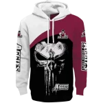 new mexico state aggies skull punisher white black hoodie best selling