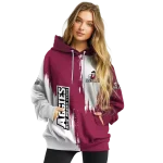 new mexico state aggies splatter effect crimson hoodie best selling