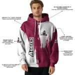 new mexico state aggies splatter effect crimson hoodie best selling