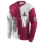 new mexico state aggies splatter effect crimson hoodie best selling