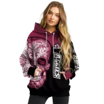 new mexico state aggies sugar skull crimson black hoodie best selling