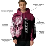 new mexico state aggies sugar skull crimson black hoodie best selling