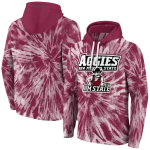new mexico state aggies tie dye pattern crimson hoodie best selling