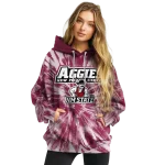 new mexico state aggies tie dye pattern crimson hoodie best selling