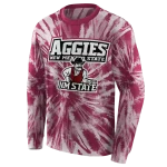 new mexico state aggies tie dye pattern crimson hoodie best selling