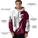 new mexico state aggies triangular pattern crimson white hoodie best selling
