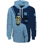 north carolina tar heels achmed skull light blue hoodie best selling