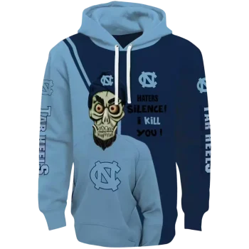 north carolina tar heels achmed skull light blue hoodie best selling