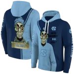 north carolina tar heels achmed skull light blue hoodie best selling