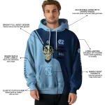 north carolina tar heels achmed skull light blue hoodie best selling