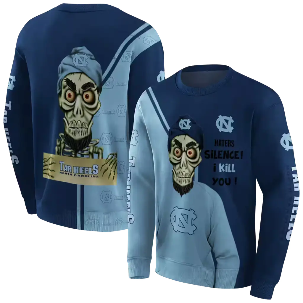 north carolina tar heels achmed skull light blue hoodie premium grade north carolina tar heels achmed skull light blue hoodie premium grade