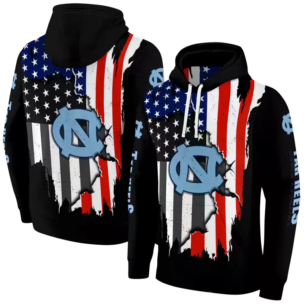 north carolina tar heels american pride black hoodie fashion forward north carolina tar heels american pride black hoodie fashion forward