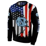 north carolina tar heels american pride black hoodie best selling