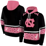 north carolina tar heels awareness ribbon black pink hoodie best selling