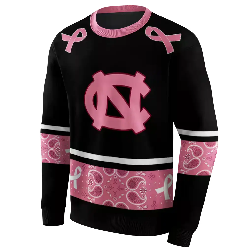 north carolina tar heels awareness ribbon black pink hoodie new arrival north carolina tar heels awareness ribbon black pink hoodie new arrival
