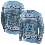 north carolina tar heels christmas trees light blue hoodie best selling