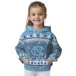 north carolina tar heels christmas trees light blue hoodie best selling