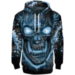 north carolina tar heels demonic skull light blue black hoodie best selling