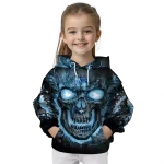 north carolina tar heels demonic skull light blue black hoodie best selling