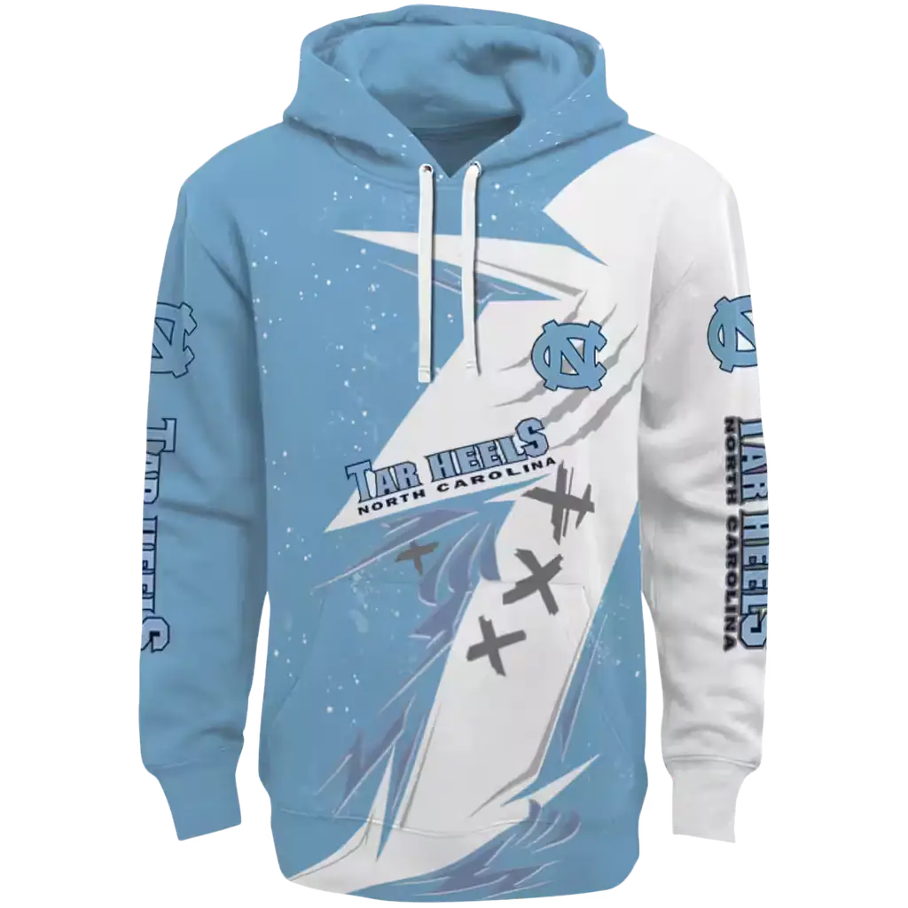 north carolina tar heels dynamic slash light blue white hoodie best selling north carolina tar heels dynamic slash light blue white hoodie best selling