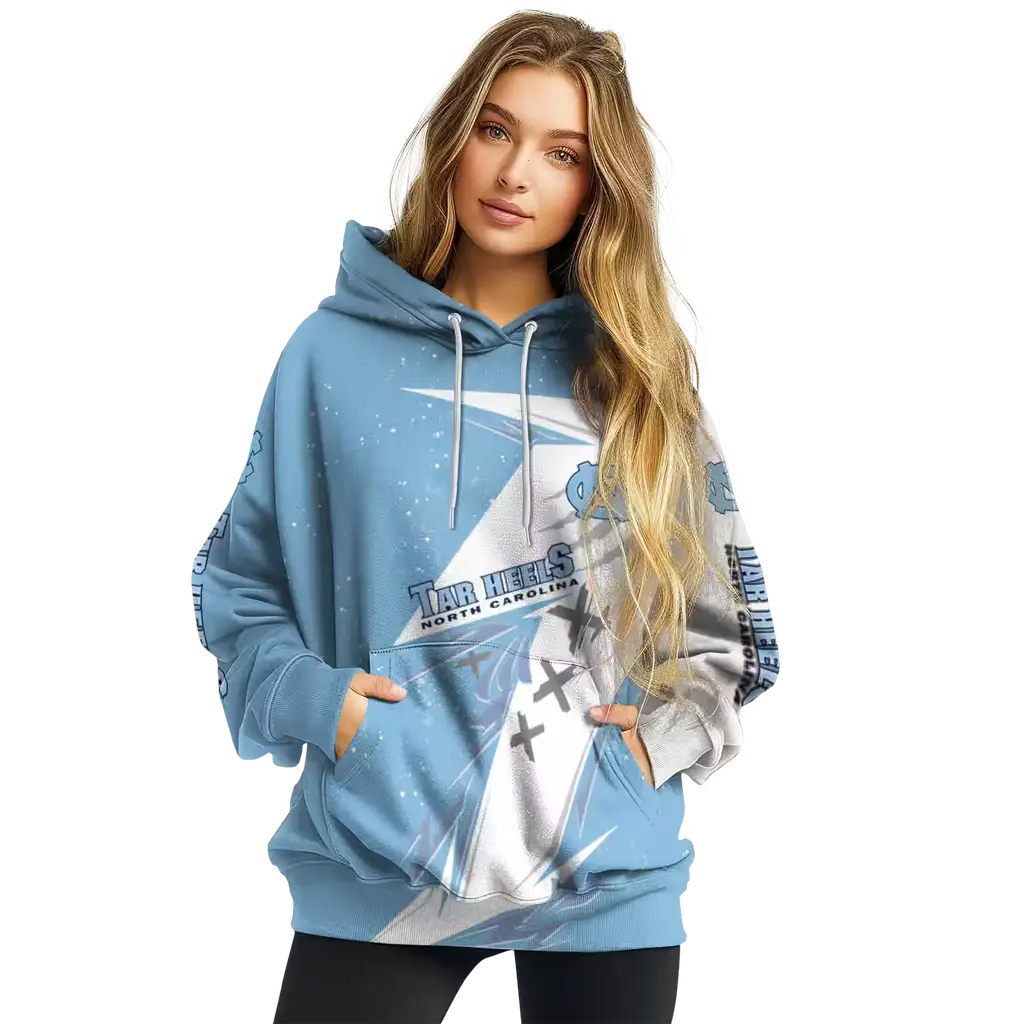 north carolina tar heels dynamic slash light blue white hoodie high quality north carolina tar heels dynamic slash light blue white hoodie high quality