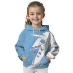 north carolina tar heels dynamic slash light blue white hoodie best selling