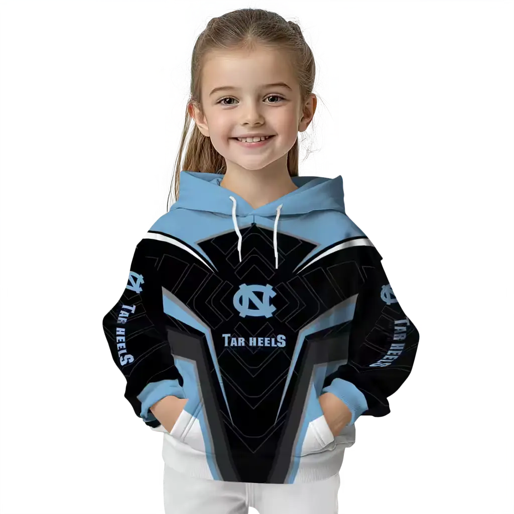 north carolina tar heels futuristic pattern light blue black hoodie top rated north carolina tar heels futuristic pattern light blue black hoodie top rated