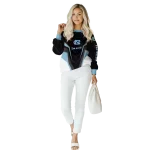 north carolina tar heels futuristic pattern light blue black hoodie best selling