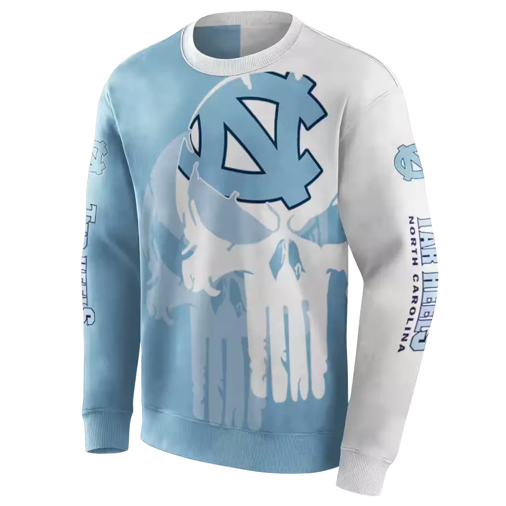 north carolina tar heels graphic punisher light blue white hoodie new arrival north carolina tar heels graphic punisher light blue white hoodie new arrival