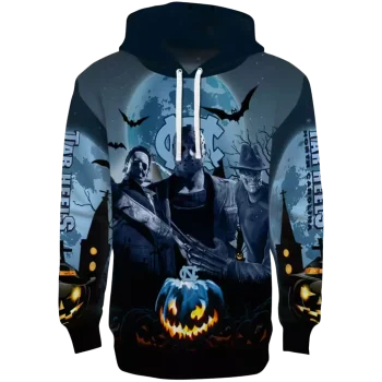 north carolina tar heels halloween vibes light blue black hoodie best selling