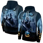 north carolina tar heels halloween vibes light blue black hoodie best selling