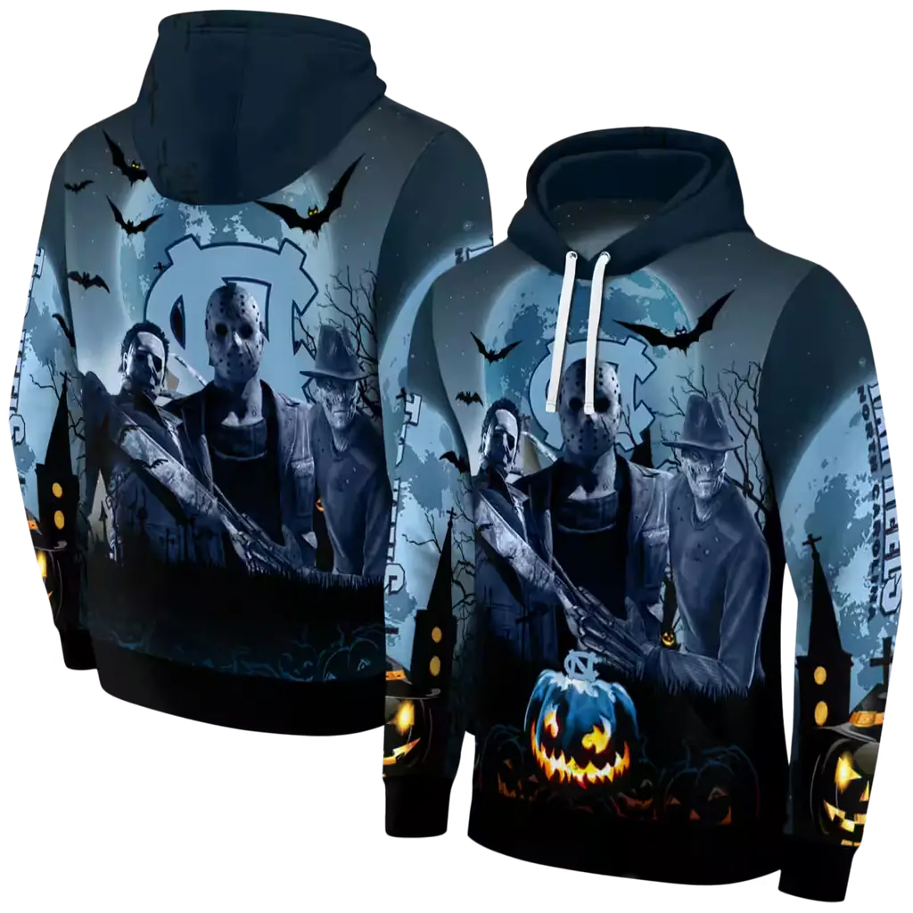 north carolina tar heels halloween vibes light blue black hoodie fashion forward north carolina tar heels halloween vibes light blue black hoodie fashion forward